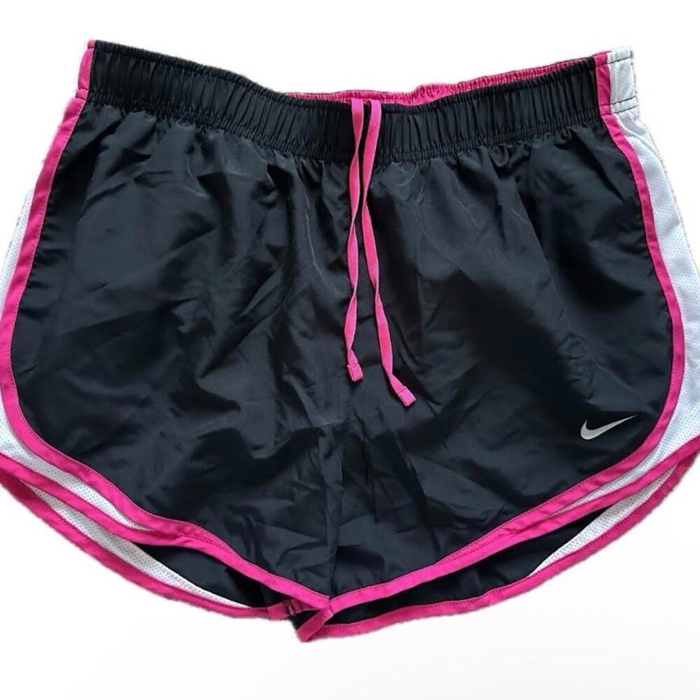 Nike Women's Tempo Running Shorts Black, Pink & White Size L